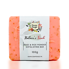 Rose & Rice Powder Exfoliating Bar