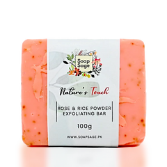 Rose & Rice Powder Exfoliating Bar